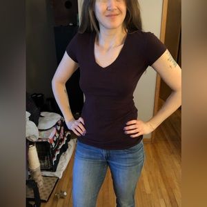 Purple t-shirt. Size small. Brand: Tattoo. Lightly worn.